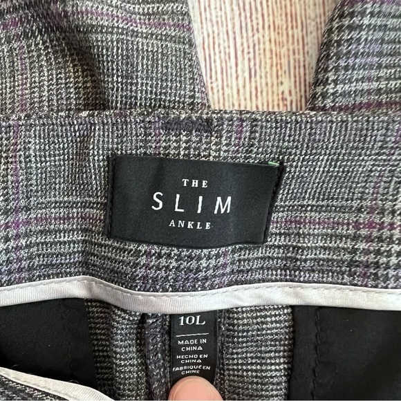 White House Black Market Checkered Pants 10 Long - Picture 5 of 9